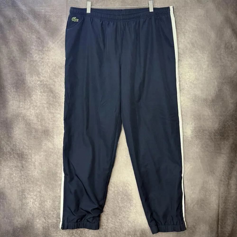 Lacoste Sport Men's Blue Tennis Fleece Lined Track Pants Size 8 3XL‎
